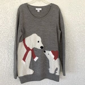 Motherhood maternity bears sweater size L